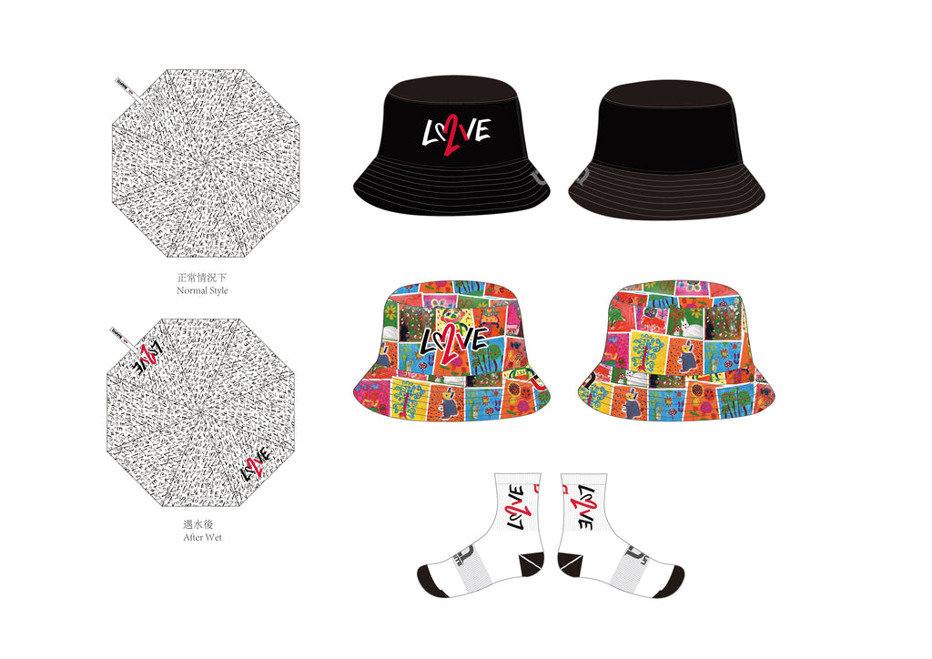 Love 21 Reversible bucket hat